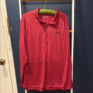 Under Armour Red Sweatshirt Hoodie Athletic
